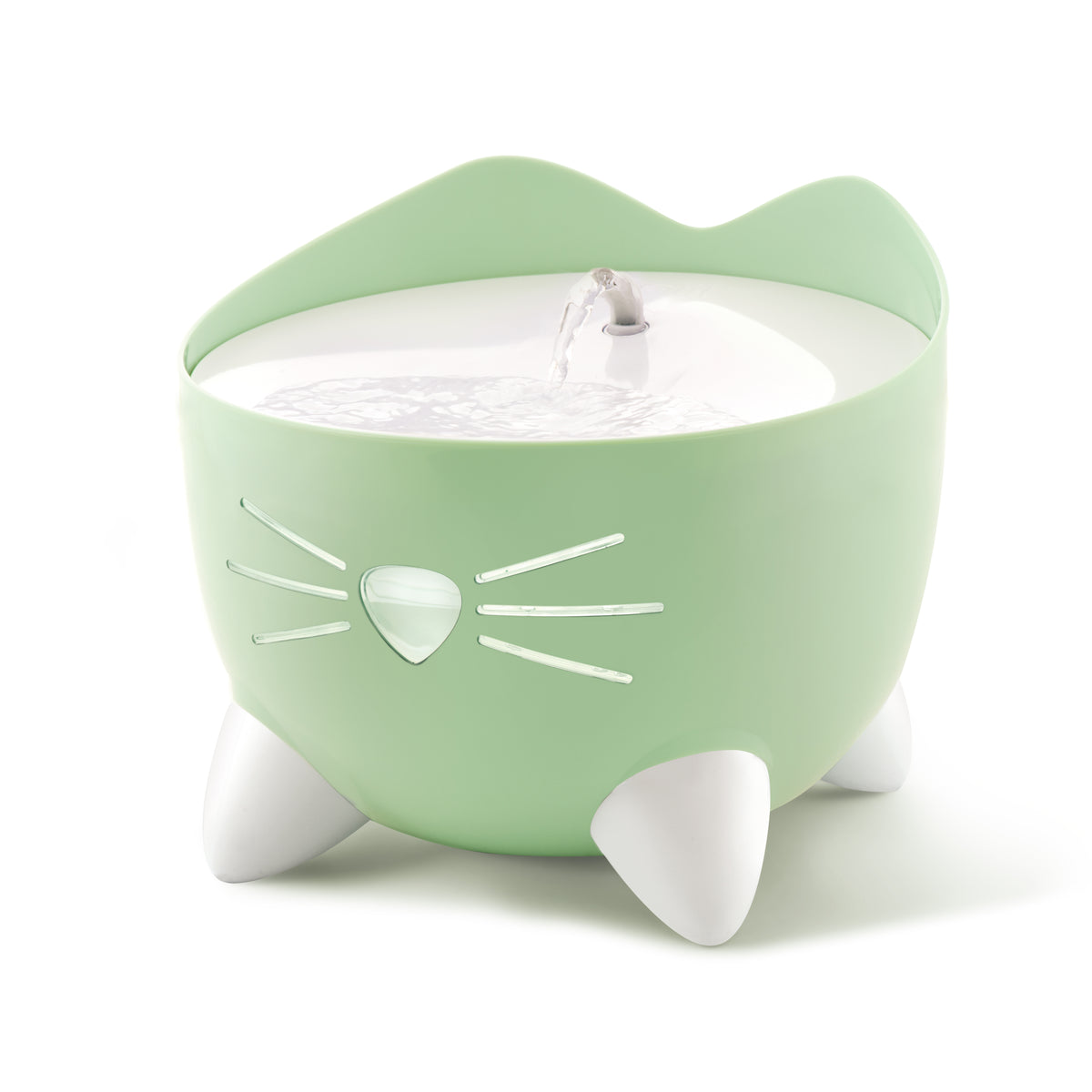 Green Catit PIXI 2.5L cat drinking fountain