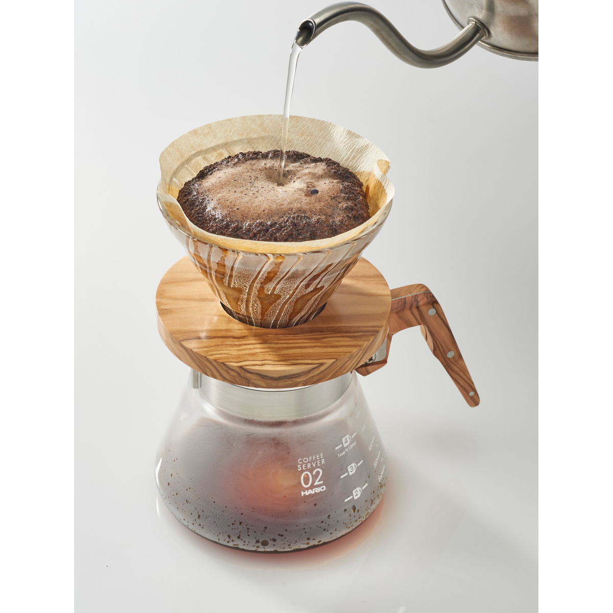 HARIO V60 Glass Dripper 02 Black product image