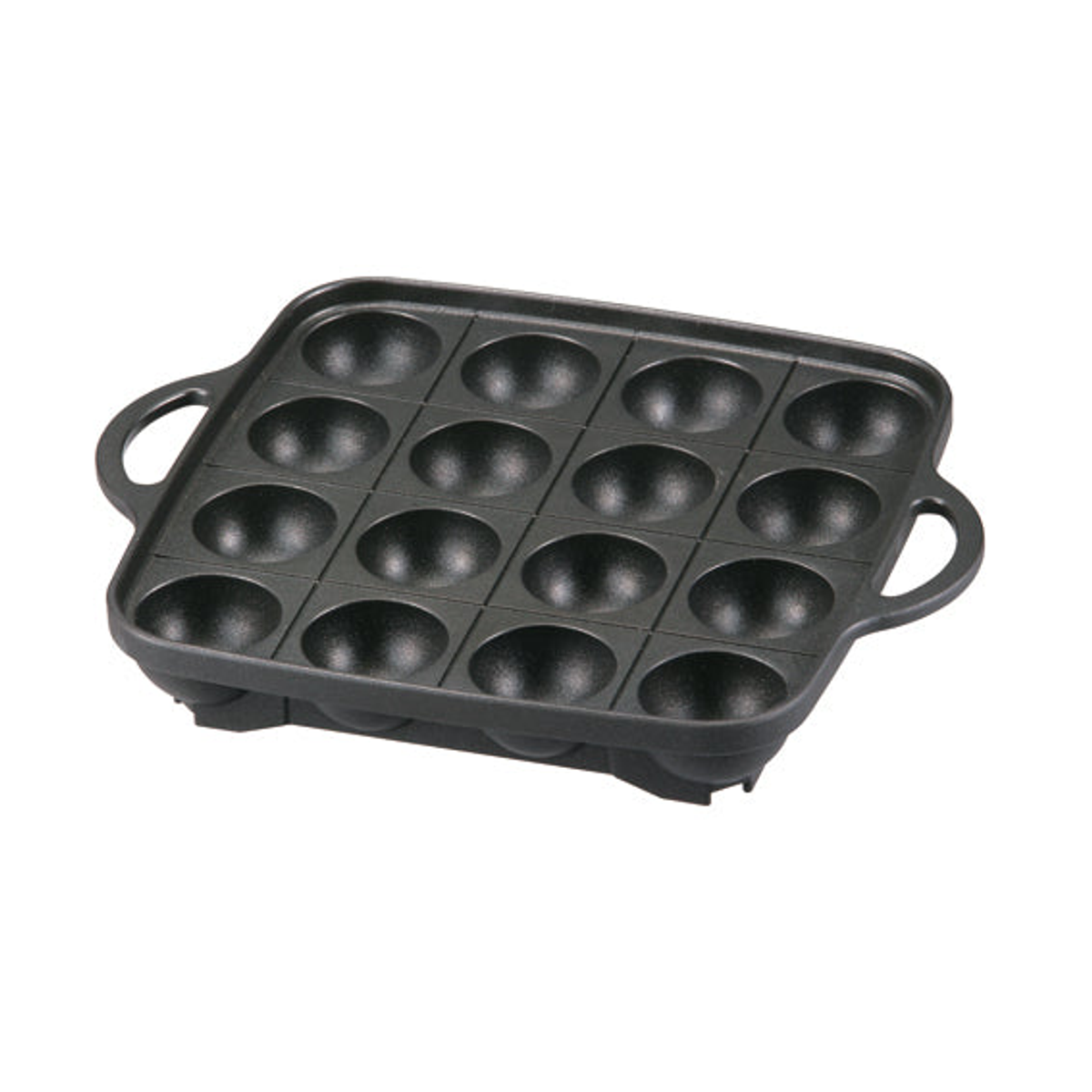 Iwatani CB-A-TKP black 16-hole takoyaki grill pan