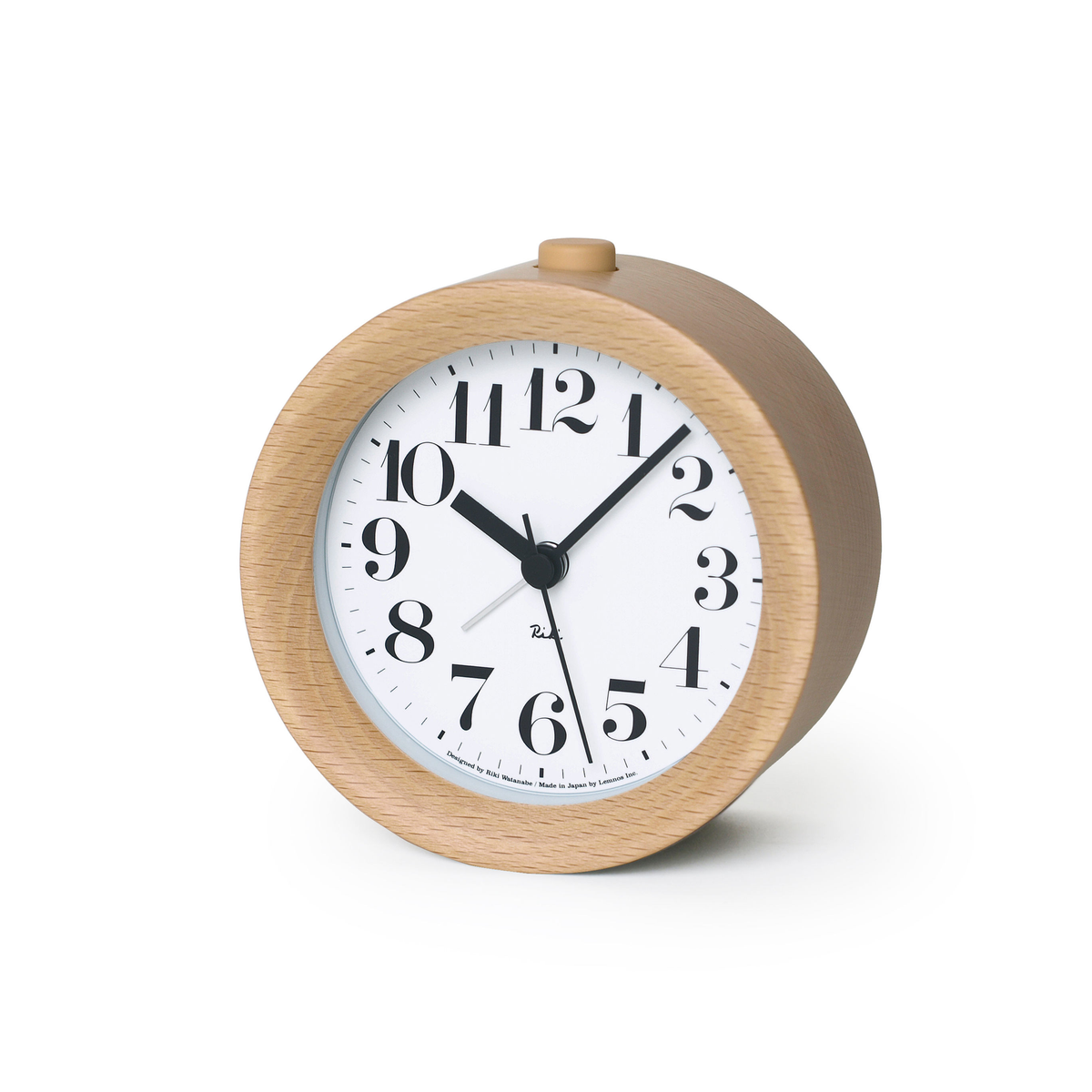 Natural-beech Lemnos RIKI alarm clock