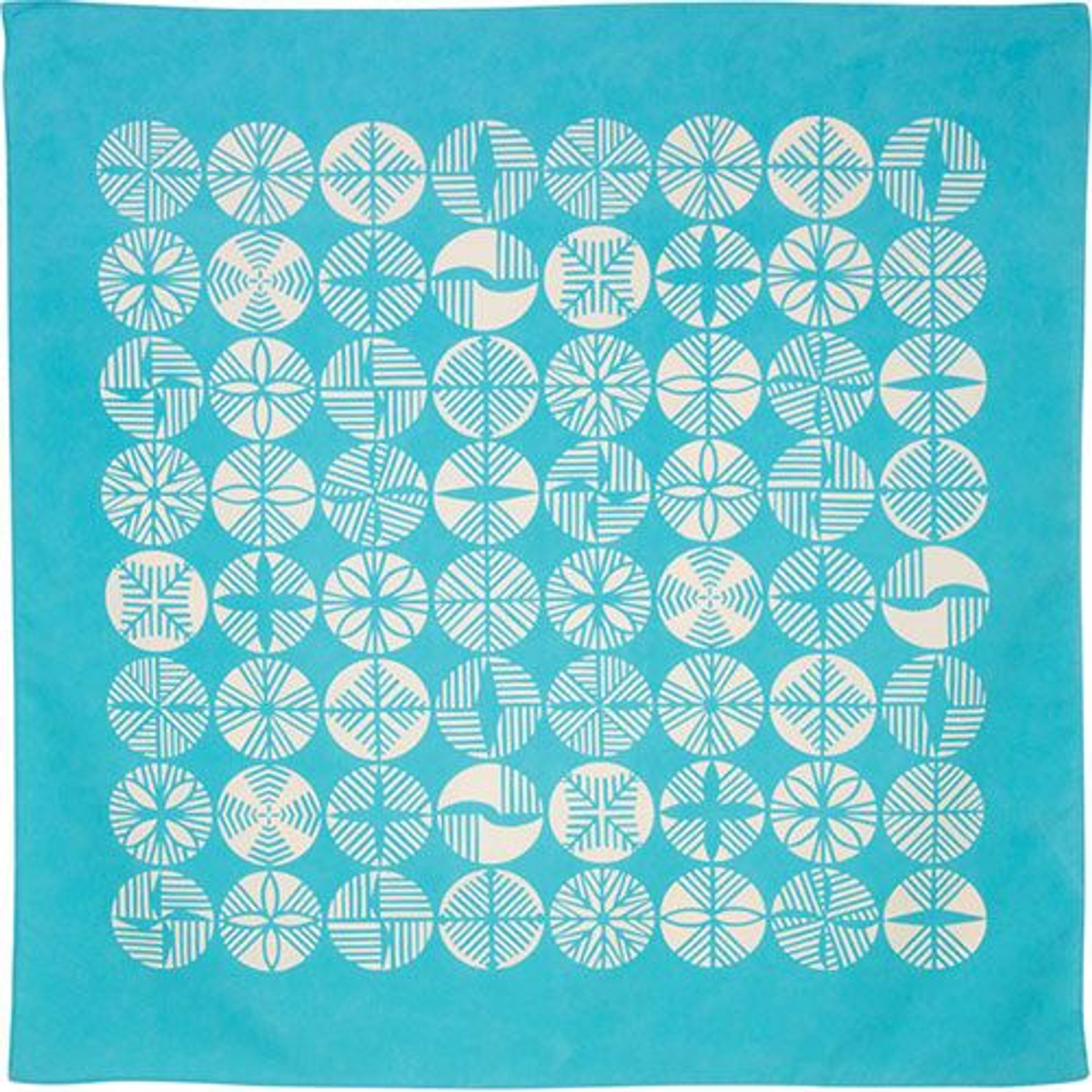 MUSUBI Pine Turquoise 70cm water-repellent furoshiki