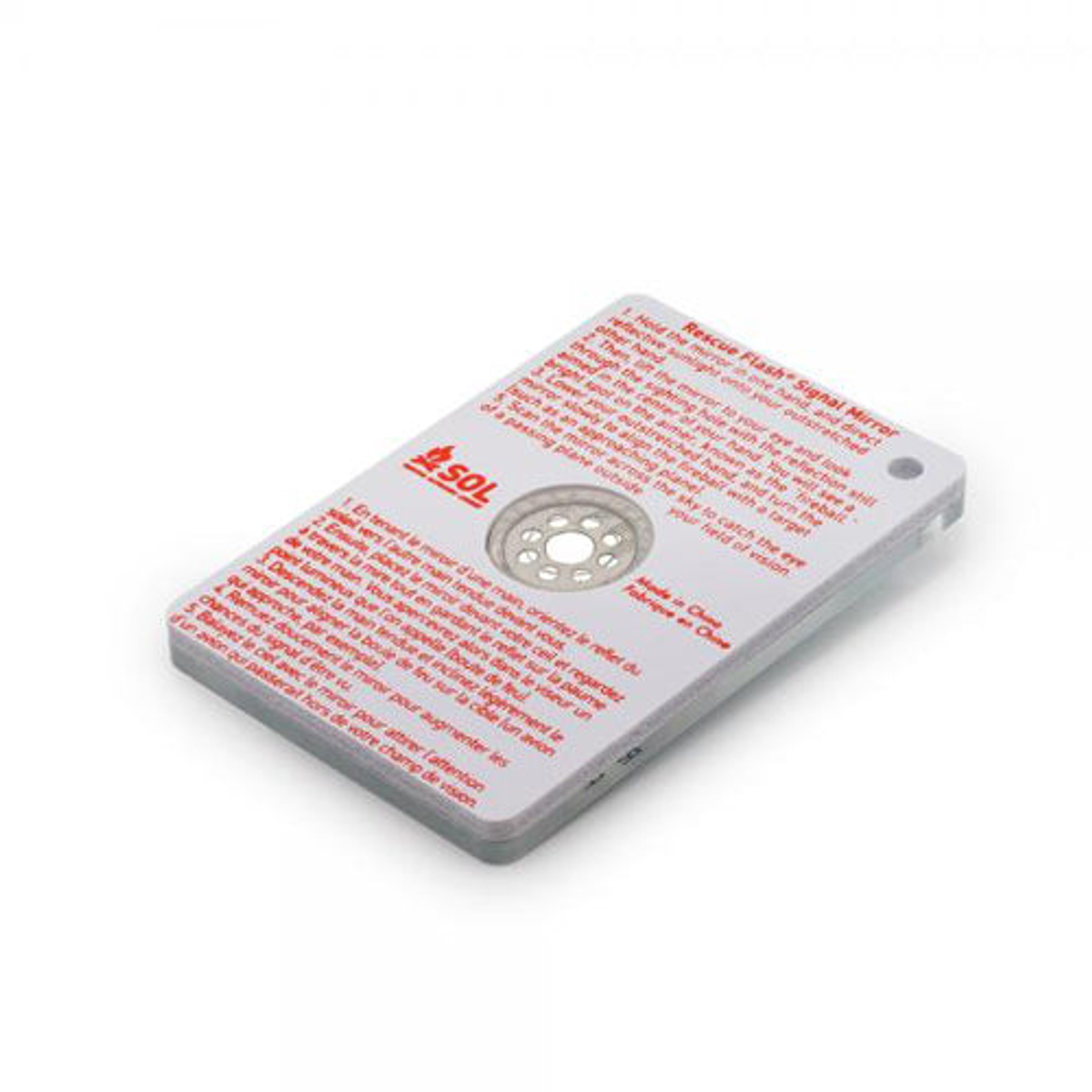 SOL Rescue Flash Floating Mirror in packaging